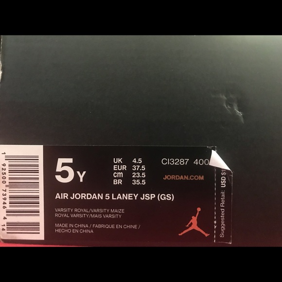 Air Jordan 5 Laney JSP Royalty - Picture 5 of 6